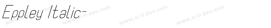 Eppley Italic字体转换